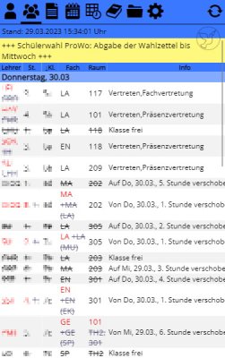Vertretungsplan