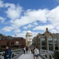 Millenium Bridge und St Paul's Cathedral